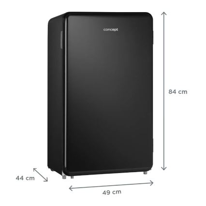 Concept LTR3047bcN - Retro-koelkast 93 l zwart