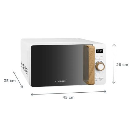 Concept MT4420wh - Magnetron 800 W/230 V, 20 l, wit