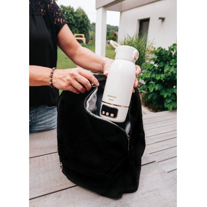 Concept OC4000 - Draagbare verwarmer voor water en melk KIDO 500 ml 36W/7,4V 5000 mAh beige