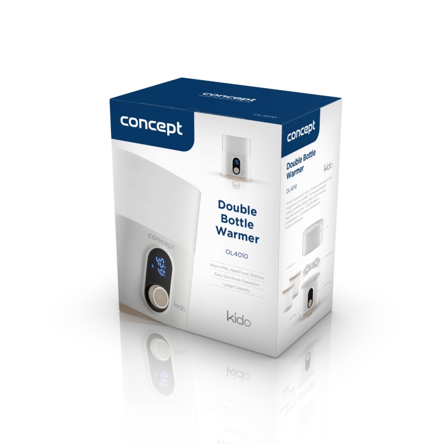 Concept OL4010 - Flesverwarmer 3-in-1 KIDO 200W/230V wit