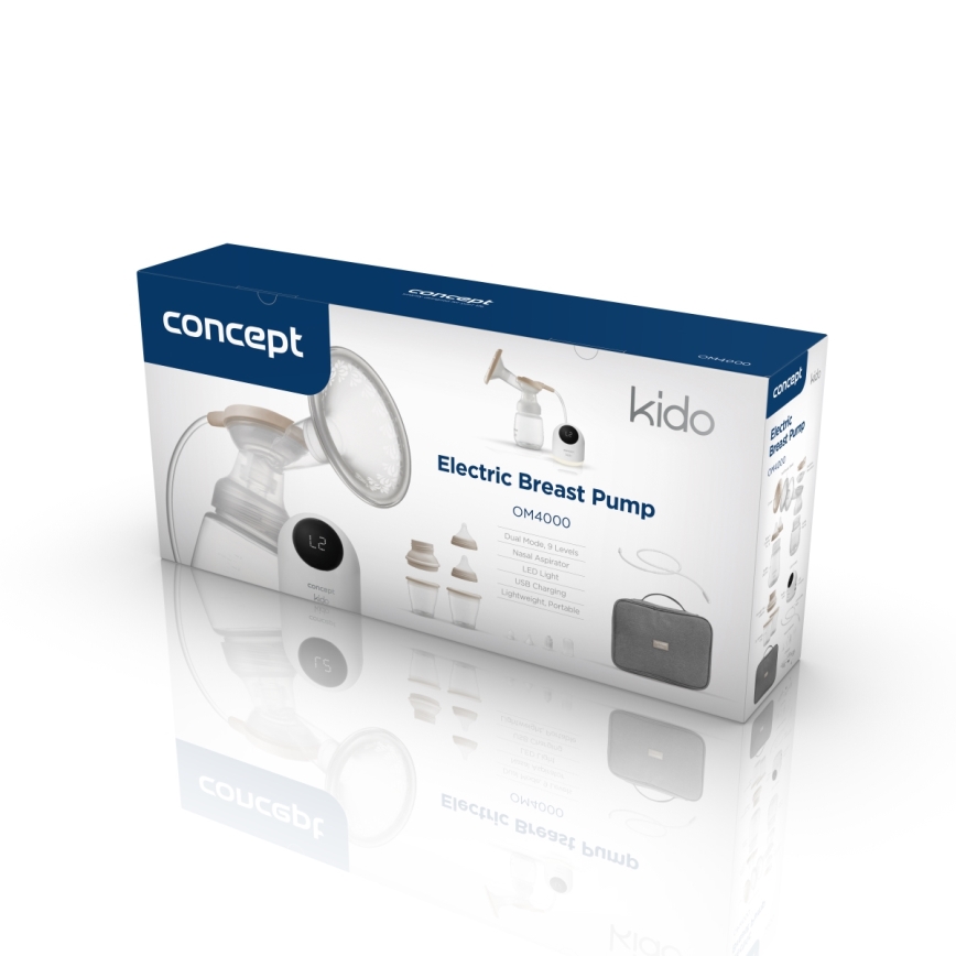 Concept OM4000 - Elektrische 2-in-1 borstkolf KIDO wit