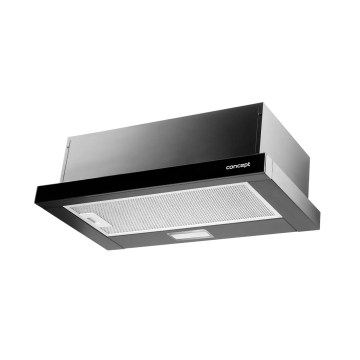 Concept OPV3560bc - Uitschuifbare afzuigkap 59,5 cm zwart