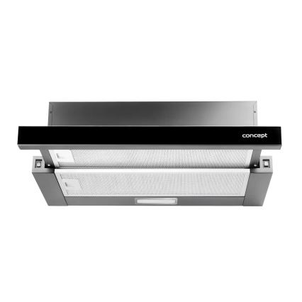 Concept OPV3560bc - Uitschuifbare afzuigkap 59,5 cm zwart