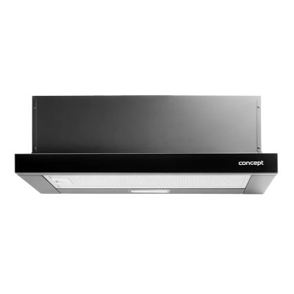 Concept OPV3560bc - Uitschuifbare afzuigkap 59,5 cm zwart