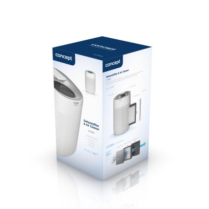 Concept OV1200 - PERFECT AIR ontvochtiger en luchtreiniger, 1 l, 45 W/230 V, wit