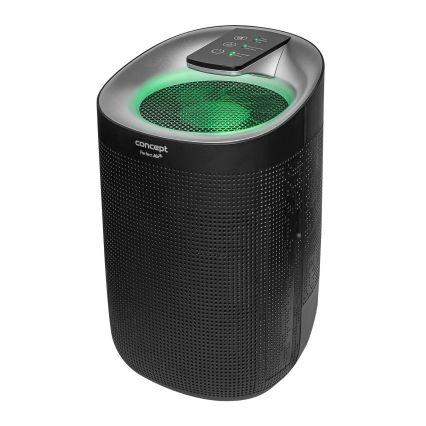 Concept OV1210 - Ontvochtiger en luchtreiniger PERFECT AIR 1 l 45W/230V zwart