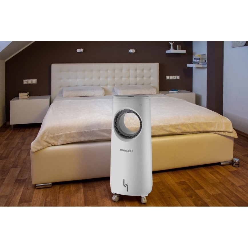 Concept OV5220 - Multifunctionele mobiele luchtkoeler 4-in-1 5 l 80W/230V wit + afstandsbediening