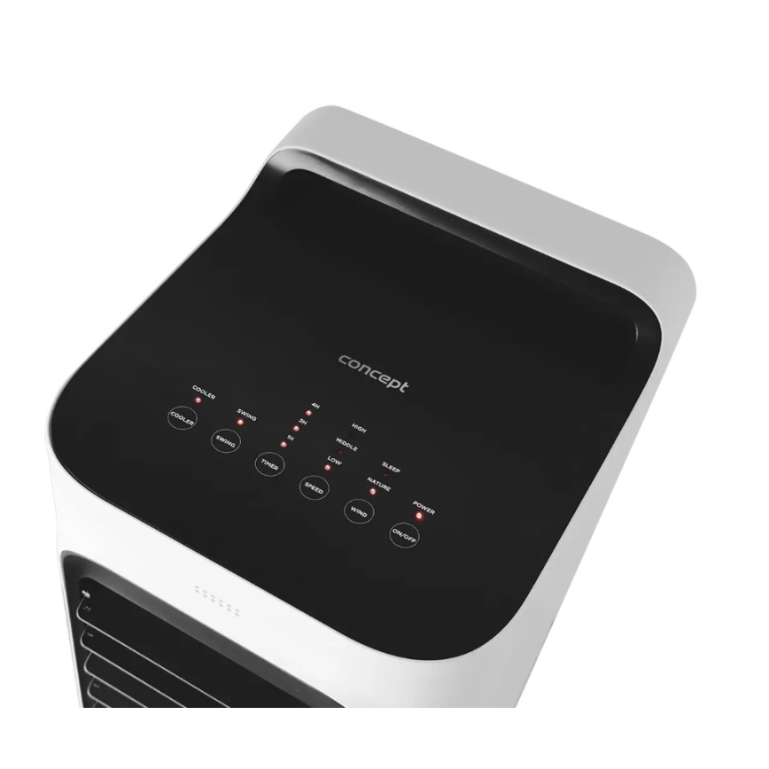 Concept OV5230 - Mobiele luchtkoeler 2-in-1 6 l 80W/230V wit + afstandsbediening
