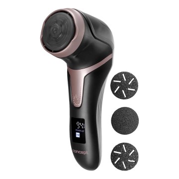Concept PN3020 - Elektrische eeltvijl PERFECT SKIN 5V 1200 mAh IPX6 zwart/roségoud
