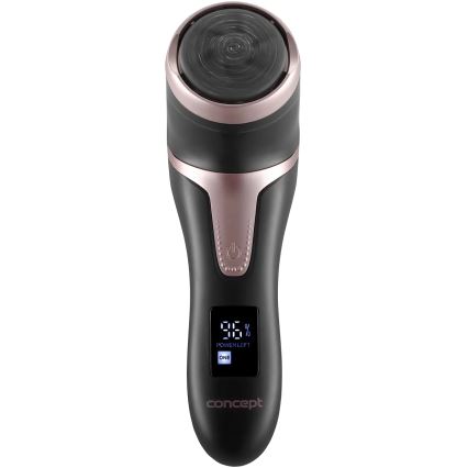 Concept PN3020 - Elektrische eeltvijl PERFECT SKIN 5V 1200 mAh IPX6 zwart/roségoud