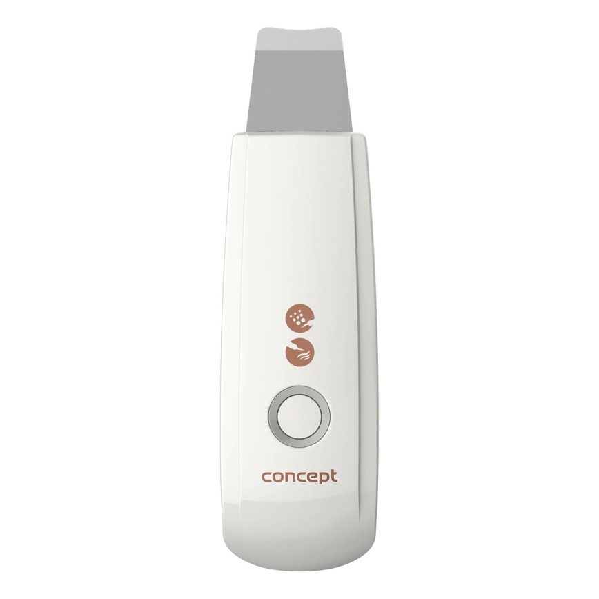 Concept PO2030 - Cosmetische ultrasone spatel PERFECT SKIN 2,5W/5V USB 600 mAh wit