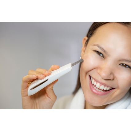Concept PO2030 - Cosmetische ultrasone spatel PERFECT SKIN 2,5W/5V USB 600 mAh wit