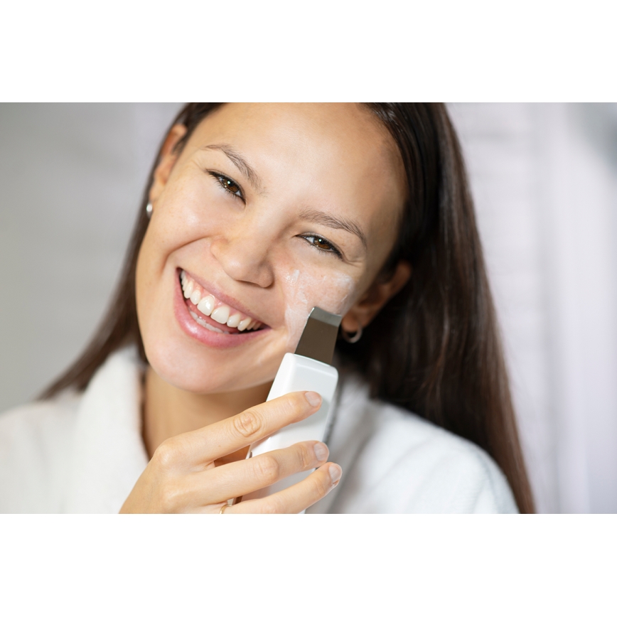 Concept PO2030 - Cosmetische ultrasone spatel PERFECT SKIN 2,5W/5V USB 600 mAh wit