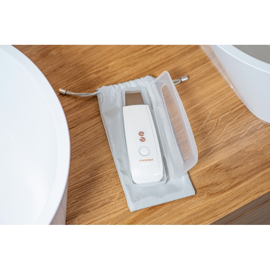 Concept PO2030 - Cosmetische ultrasone spatel PERFECT SKIN 2,5W/5V USB 600 mAh wit