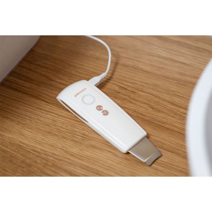 Concept PO2030 - Cosmetische ultrasone spatel PERFECT SKIN 2,5W/5V USB 600 mAh wit
