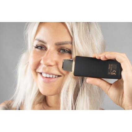 Concept PO2060 - Cosmetische ultrasone spatel PERFECT SKIN 3,5W/5V USB 500 mAh IPX6 zwart