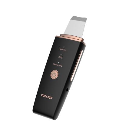 Concept PO2060 - Cosmetische ultrasone spatel PERFECT SKIN 3,5W/5V USB 500 mAh IPX6 zwart