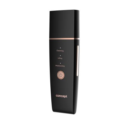 Concept PO2060 - Cosmetische ultrasone spatel PERFECT SKIN 3,5W/5V USB 500 mAh IPX6 zwart