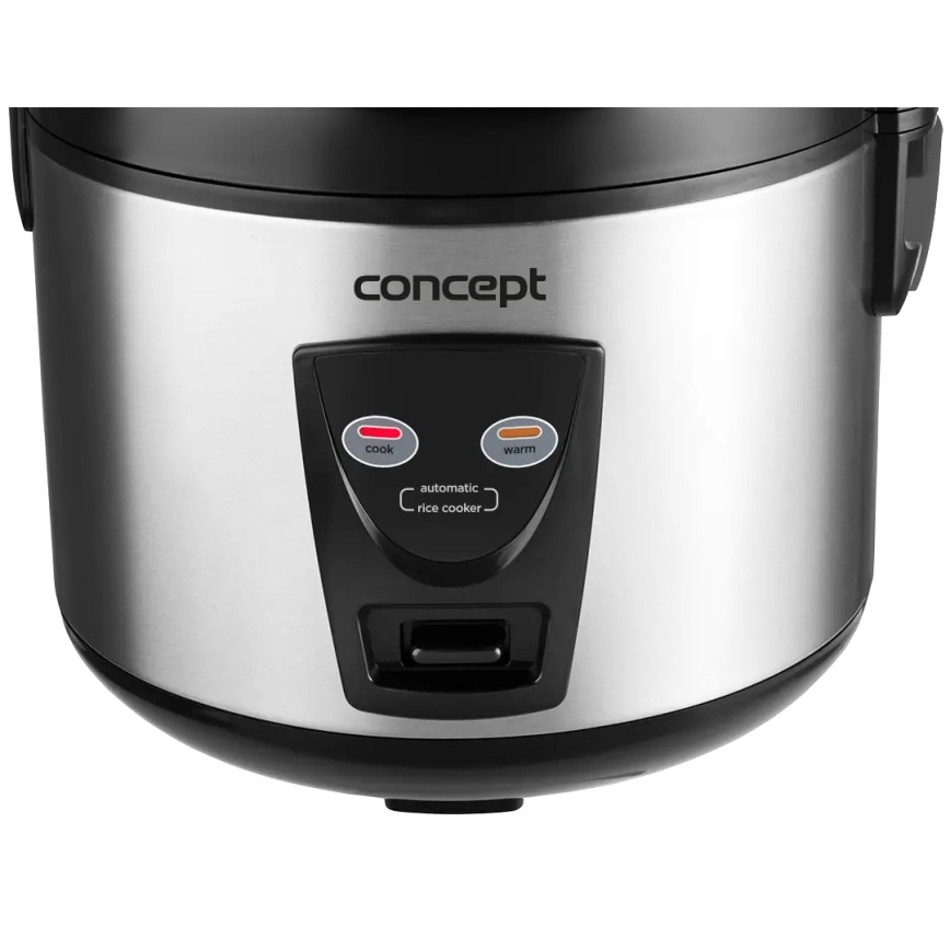 Concept RE2020 - Rijstkoker 2-in-1 650W/230V 1,5 l roestvrij staal/zwart