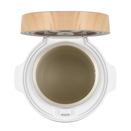 Concept RE3030 - Digitale rijstkoker 2-in-1 380W/230V 1,5 l wit/houtdecor