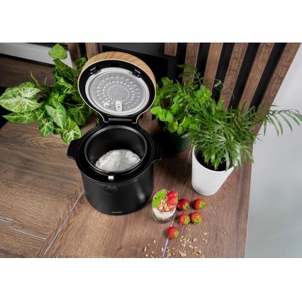 Concept RE4040 - Digitale rijstkoker 2-in-1 450W/230V 2 l zwart/houtdecor