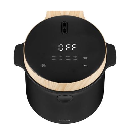 Concept RE4040 - Digitale rijstkoker 2-in-1 450W/230V 2 l zwart/houtdecor