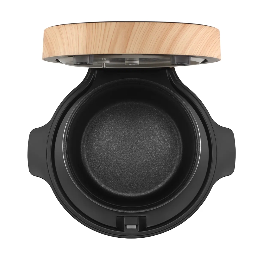 Concept RE4040 - Digitale rijstkoker 2-in-1 450W/230V 2 l zwart/houtdecor