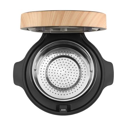 Concept RE4040 - Digitale rijstkoker 2-in-1 450W/230V 2 l zwart/houtdecor