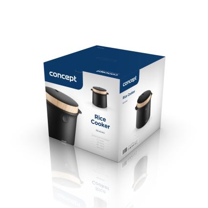 Concept RE4040 - Digitale rijstkoker 2-in-1 450W/230V 2 l zwart/houtdecor