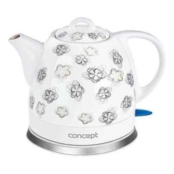 Concept RK0010ne - Snelle waterkoker 1 l 1100W/230V wit/keramiek