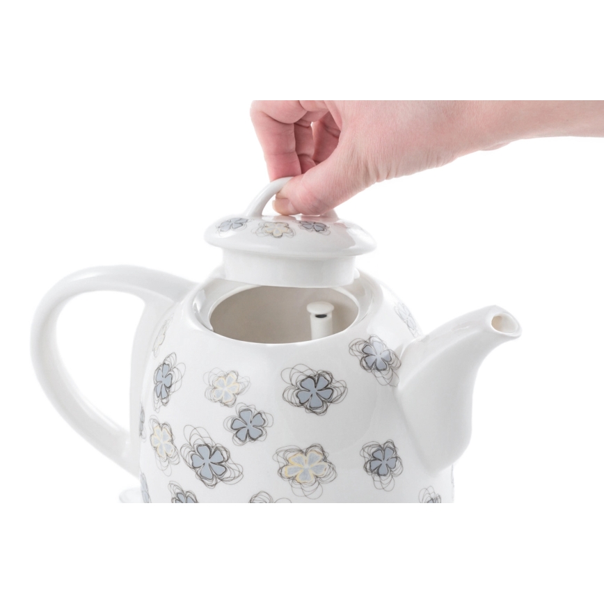 Concept RK0010ne - Snelle waterkoker 1 l 1100W/230V wit/keramiek