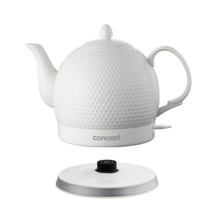 Concept RK0050 - Elektrische waterkoker 1,2 l 1000W/230V wit/keramiek