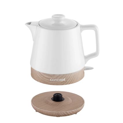 Concept RK0060 - Waterkoker 1 l, 1000 W/230 V, wit/keramiek