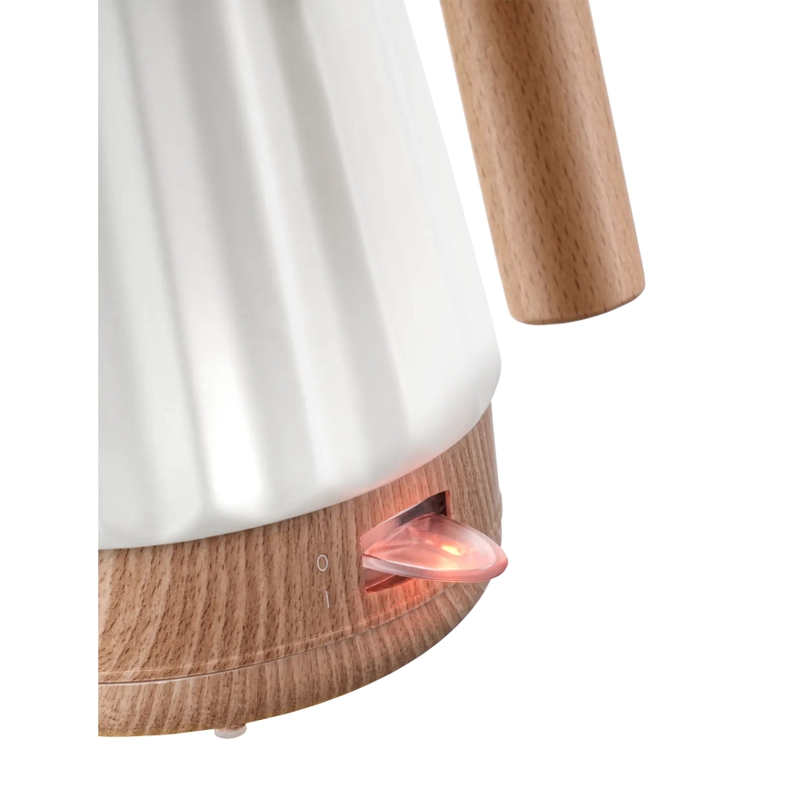 Concept RK0090 - Waterkoker 1,5 l 1500W/230V wit/houtdecor/keramiek