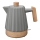 Concept RK0092 - Waterkoker 1,5 l 1500W/230V donkergrijs/houtdecor/keramiek