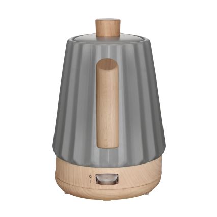 Concept RK0092 - Waterkoker 1,5 l 1500W/230V donkergrijs/houtdecor/keramiek