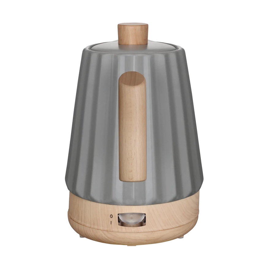 Concept RK0092 - Waterkoker 1,5 l 1500W/230V donkergrijs/houtdecor/keramiek