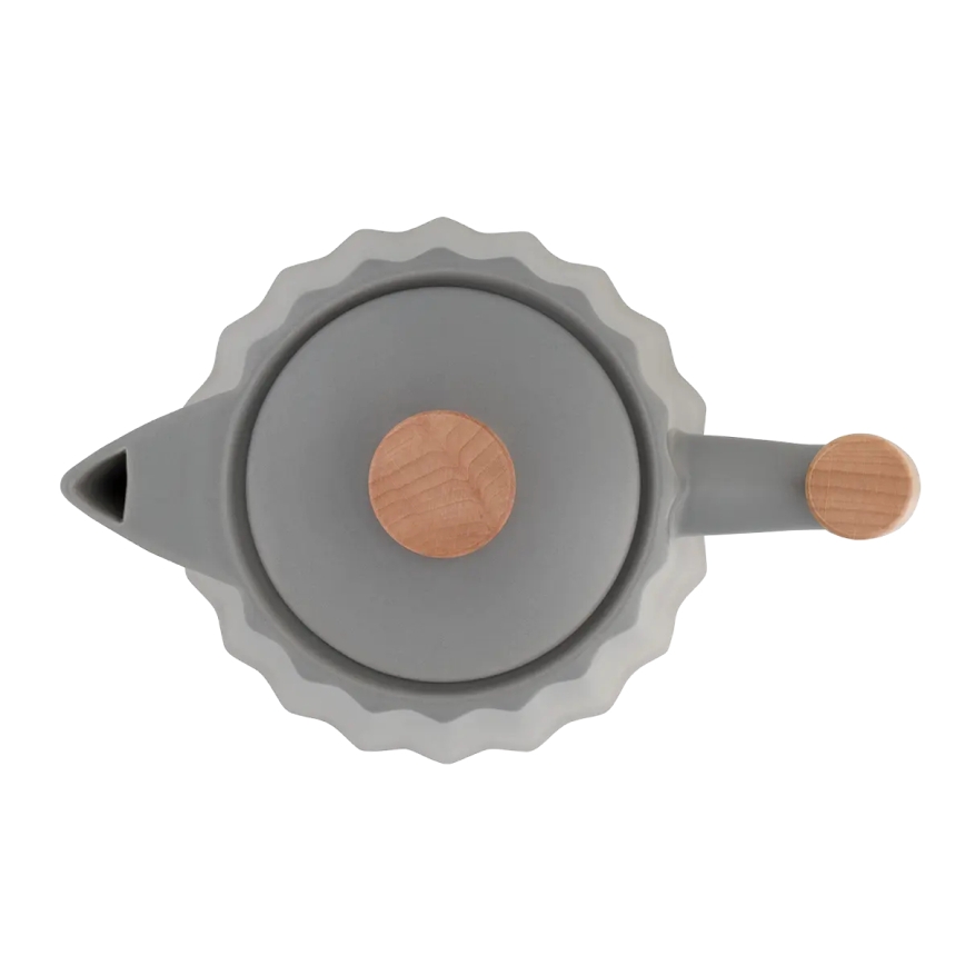 Concept RK0092 - Waterkoker 1,5 l 1500W/230V donkergrijs/houtdecor/keramiek