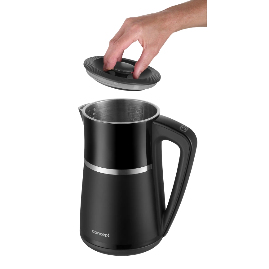 Concept RK3100 - Waterkoker met temperatuurregeling 1,7 l 2200W/230V zwart