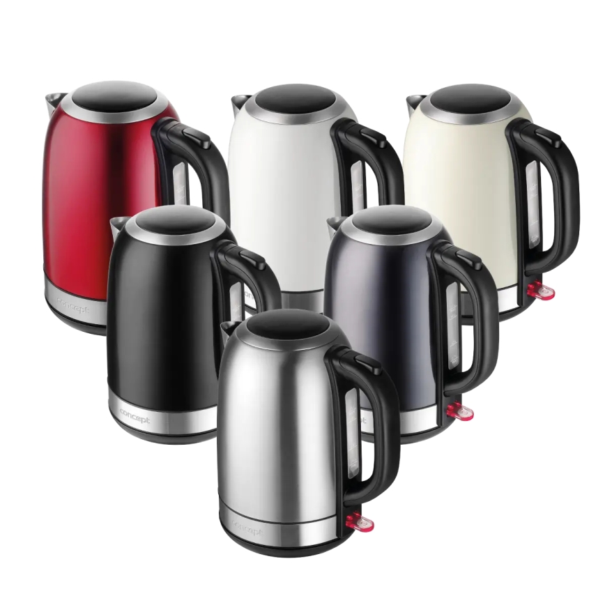 Concept RK3240 - Snelle waterkoker 1,7 l 2200W/230V roestvrij staal