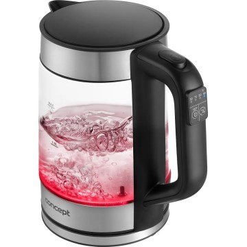 Concept RK4067 - Waterkoker met temperatuurregeling, 1,7 l, 2200 W/230 V, roestvrij staal