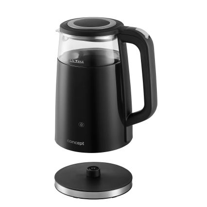 Concept RK4100 - Snelle waterkoker met temperatuurregeling, 1,7 l, 2200W/230V, zwart
