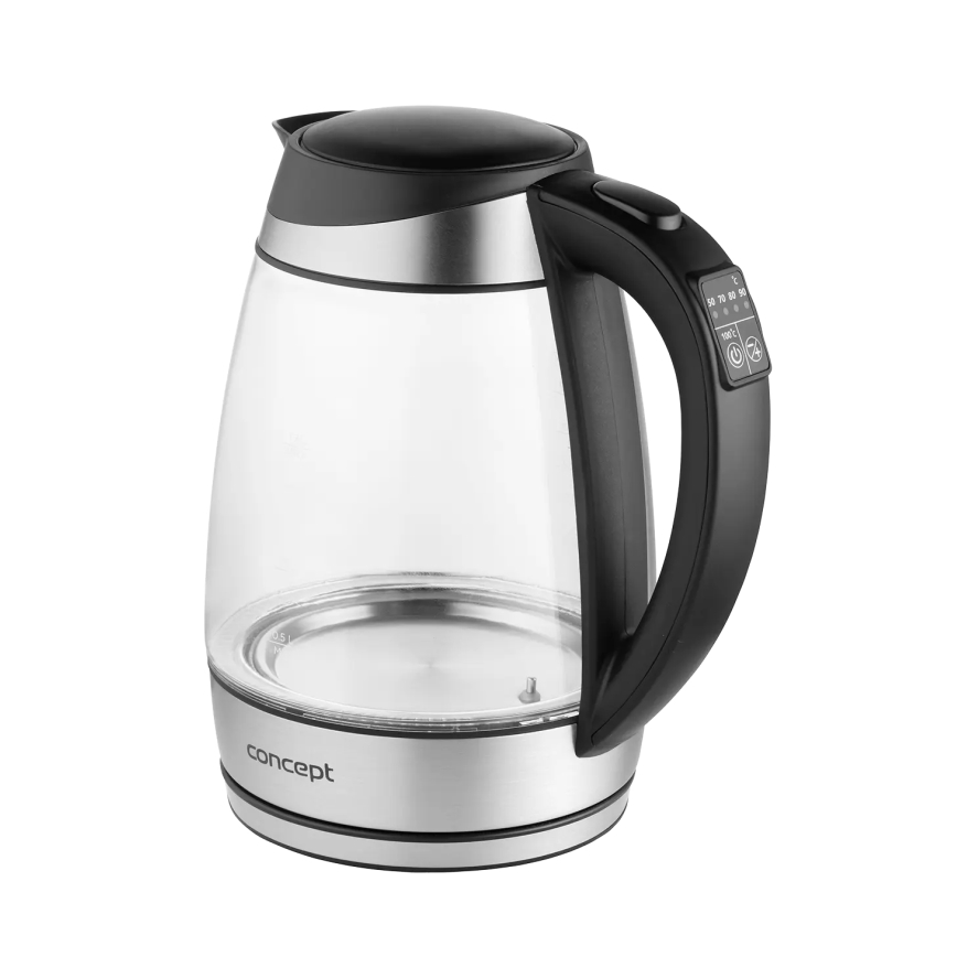 Concept RK4120 - Waterkoker met thermostaatregeling 1,7 l 2200W/230V RVS