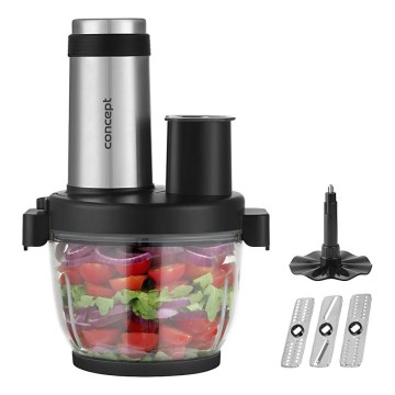 Concept RM3300 - Keukenrobot met een rasp 1000W/230V zwart/roestvrij