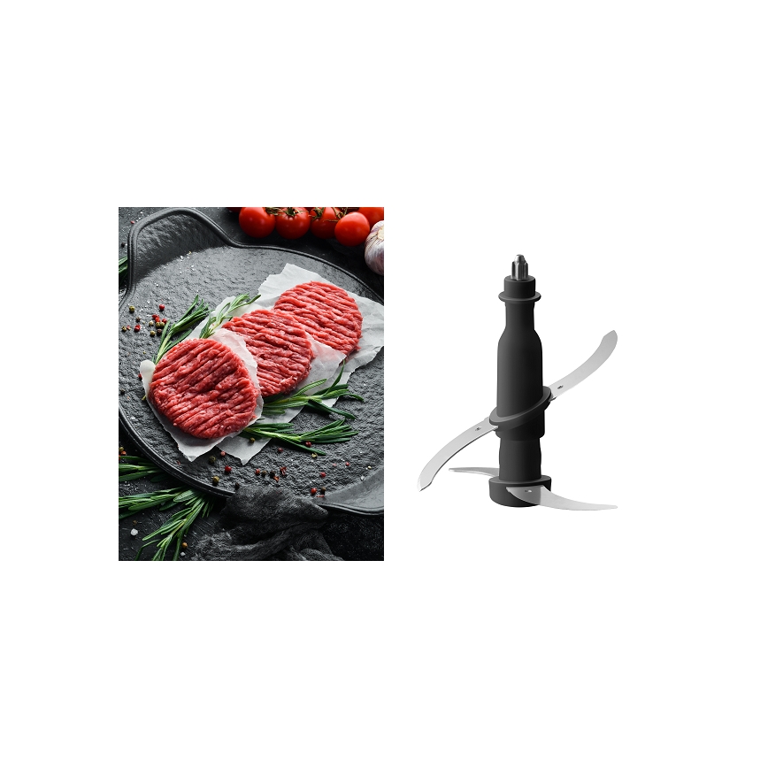 Concept RM3300 - Keukenrobot met een rasp 1000W/230V zwart/roestvrij