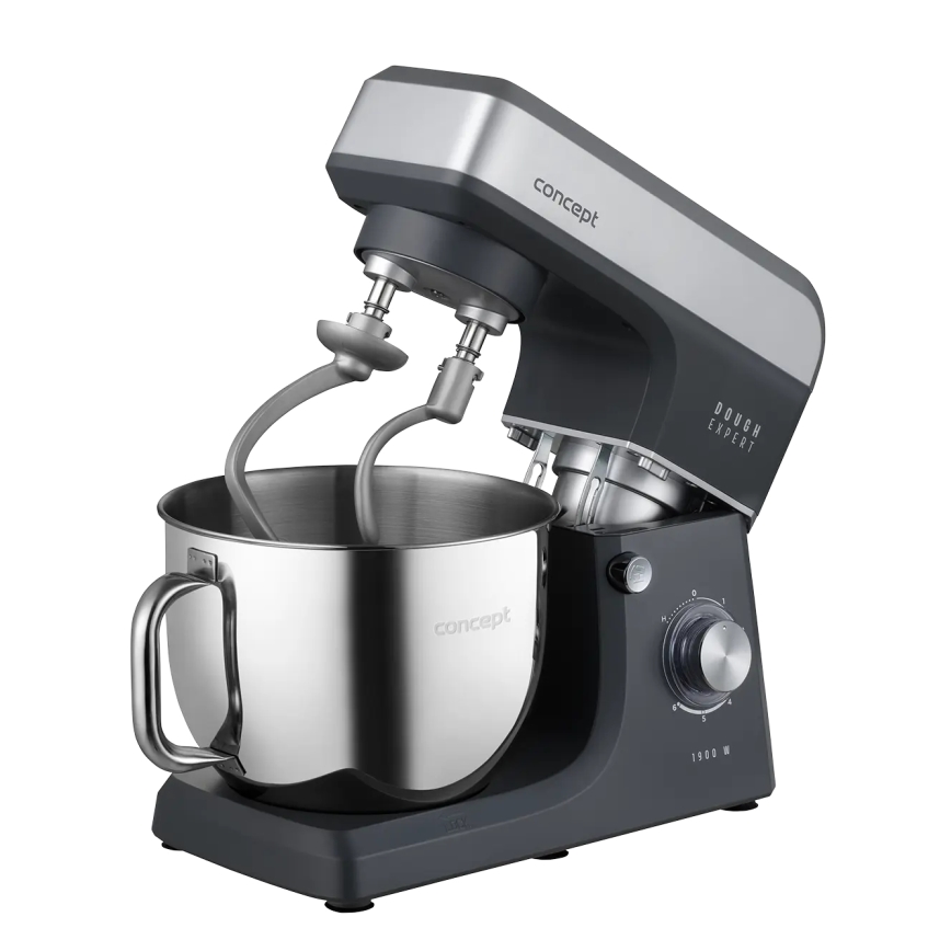 Concept RM6010 - Planetaire keukenrobot DOUGH EXPERT 1900W/230V antraciet/roestvrij staal
