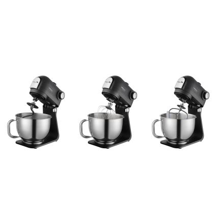 Concept RM8000 - Keukenrobot met roestvrijstalen mengkom 1200W/230V zwart
