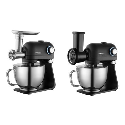 Concept RM8000 - Keukenrobot met roestvrijstalen mengkom 1200W/230V zwart