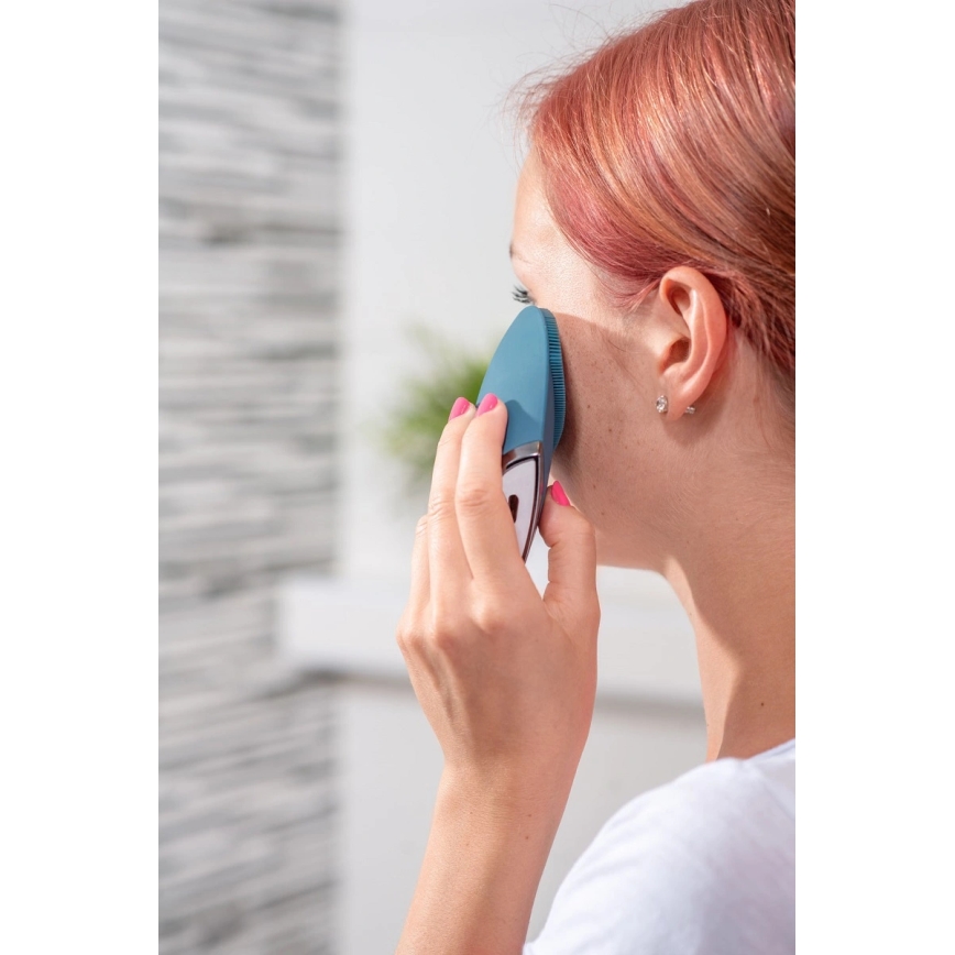Concept SK9100 - Gezichtsreinigingsborstel SONIVIBE 2W/5V 250 mAh IPX7 blauw