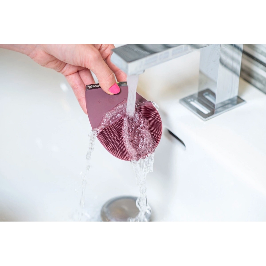 Concept SK9101 - Gezichtsreinigingsborstel SONIVIBE 2W/5V 250 mAh IPX7 rood